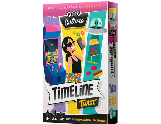 Timeline Twist Pop Culture - Juego de mesa cooperativo desde los 7 años - Mi Juego Bonito