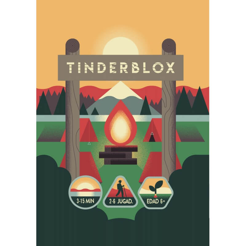 Tinderblox, juego de habilidad y destreza, 5-10 minutos, desde 6 años