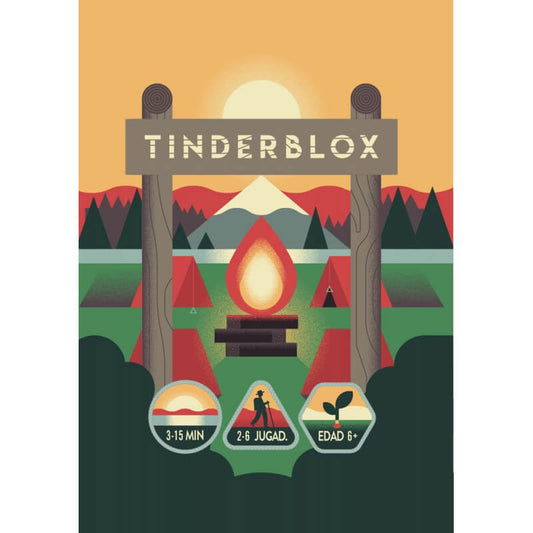 Tinderblox, juego de habilidad y destreza, 5-10 minutos, desde 6 años