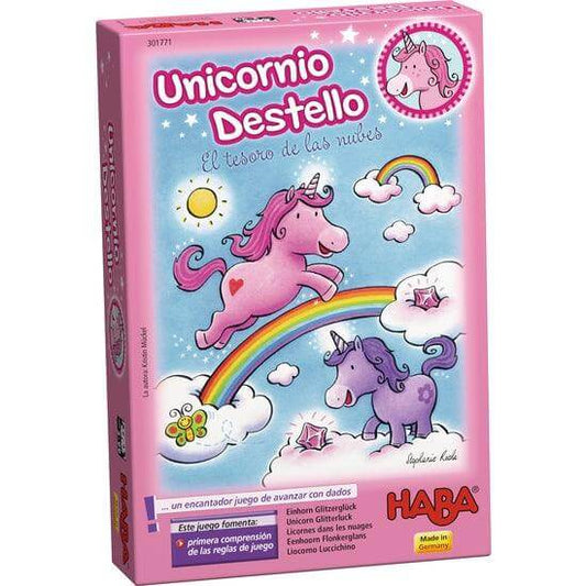 Unicornio Destello El tesoro de las nubes Juego de mesa desde los 3 años