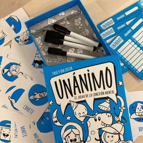 Unánimo – Juego de palabras, conexión y risas en grupo (8+ años · 3-8 jugadores) · Brain Picnic