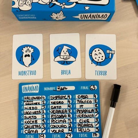 Unánimo – Juego de palabras, conexión y risas en grupo (8+ años · 3-8 jugadores) · Brain Picnic