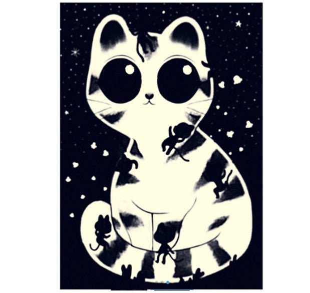 Wizzy Puzzle Tierno Gatito - Puzzle que brilla en la oscuridad para niños 5 años - Mi Juego Bonito