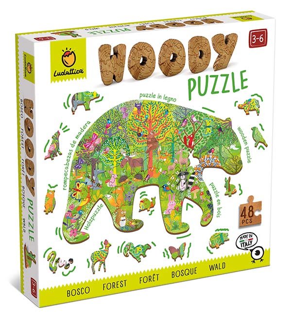 Woody Puzzle Bosque 48 pcs Puzzle de madera para niños 36 años