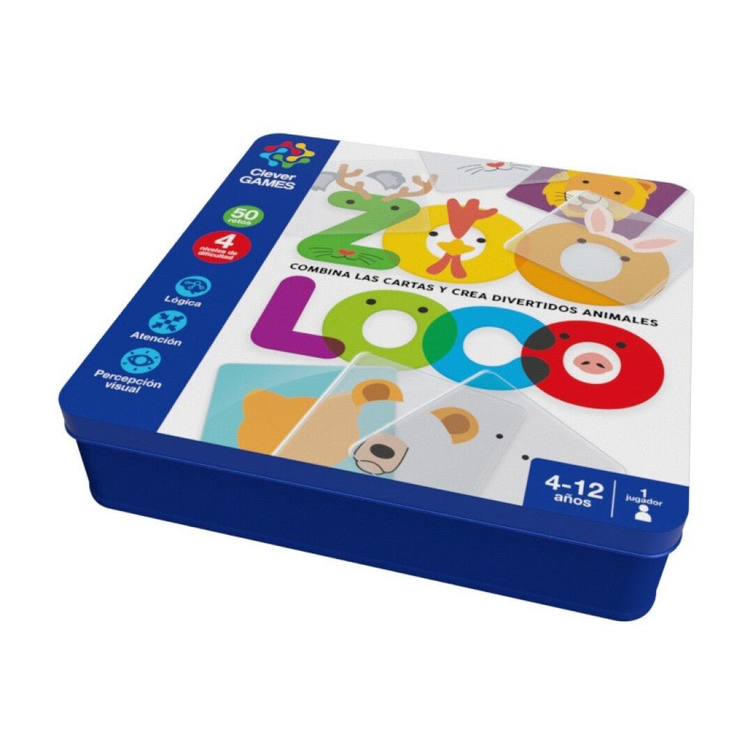 Zooloco - Juego de mesa - Clever Games - Desde 4 años Board Games