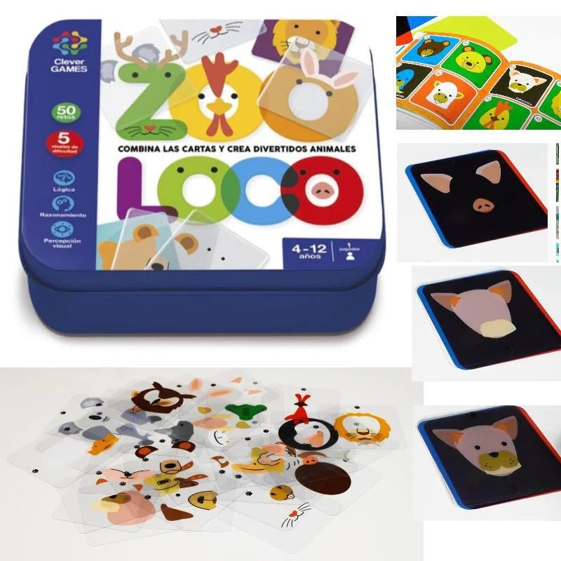 Zooloco - Juego de mesa - Clever Games - Desde 4 años Board Games